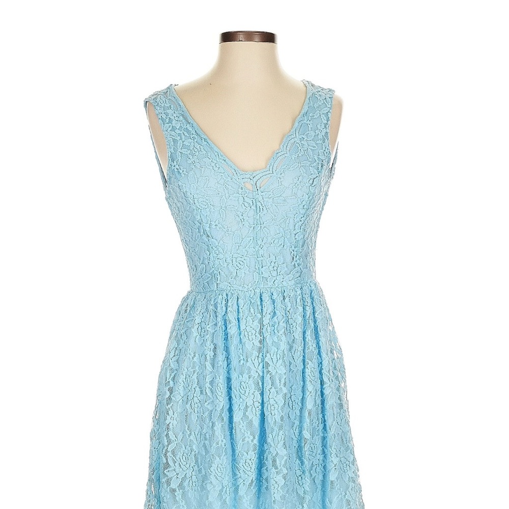 Open back blue lace Altar’d State Dress